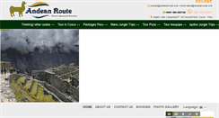 Desktop Screenshot of andeanroute.com